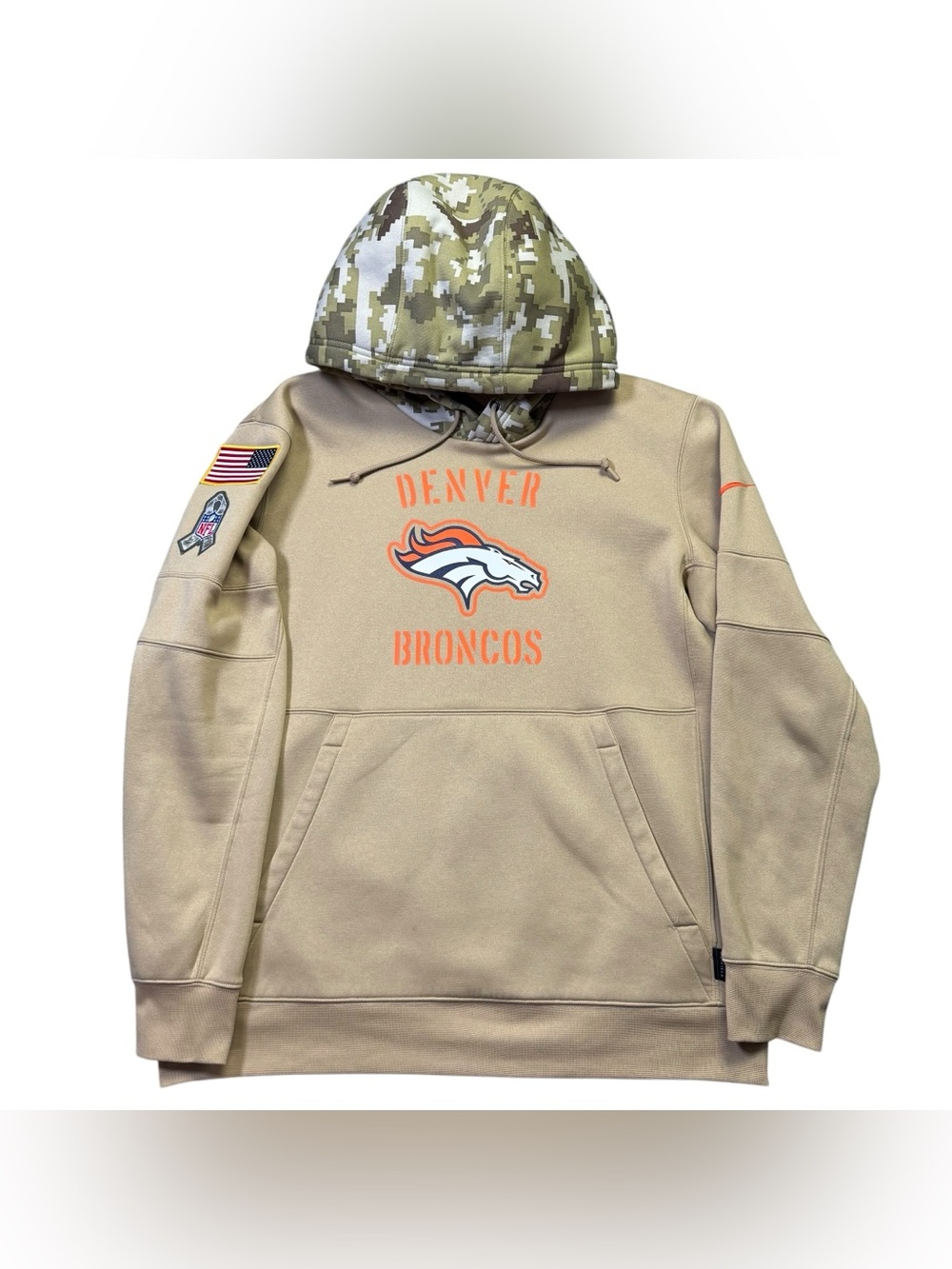 AUTHENTIC Nike Denver Broncos 2019 Salute to Service Hoodie Men’s L NFL On Field